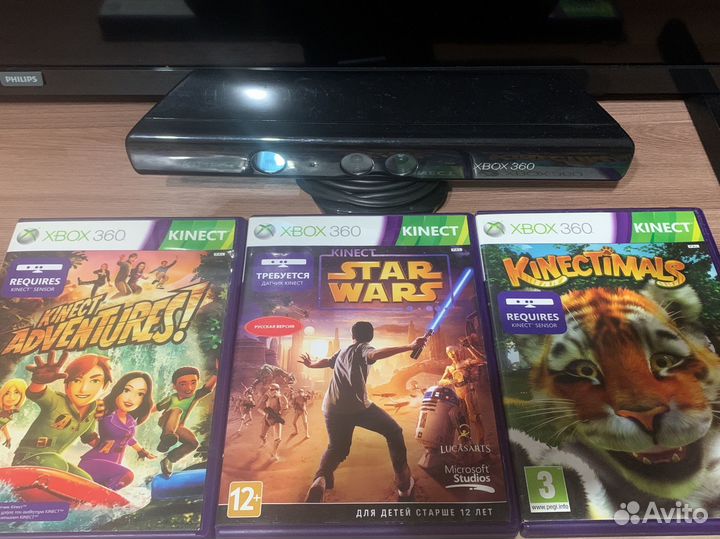 Microsoft Kinect xbox360 + Игры