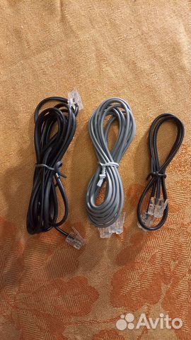 Кабель для стационарного офисного телефона 3 шт