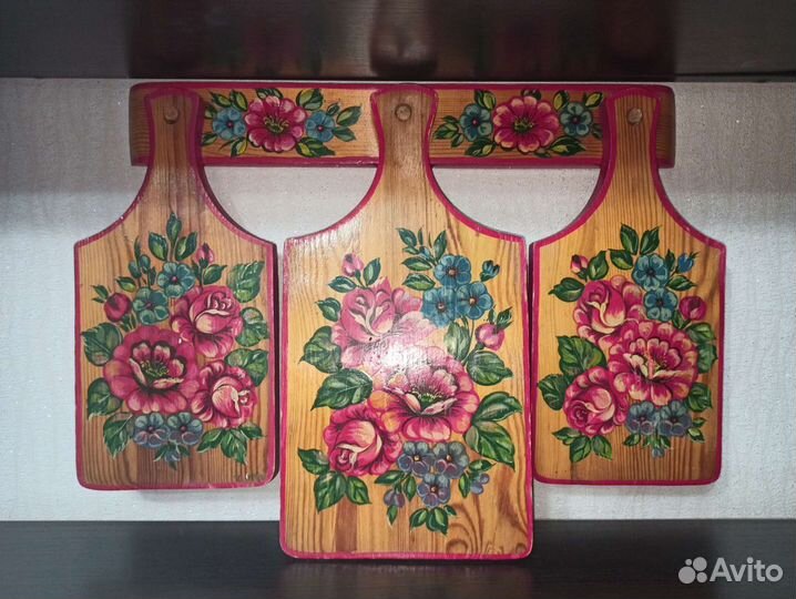 Набор деревянных кухонных досок