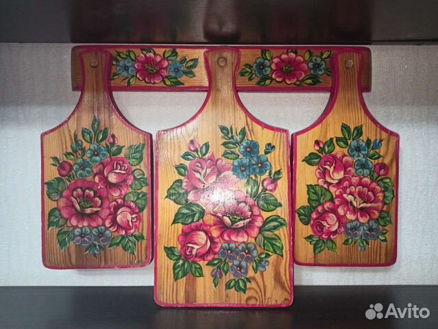 Набор деревянных кухонных досок