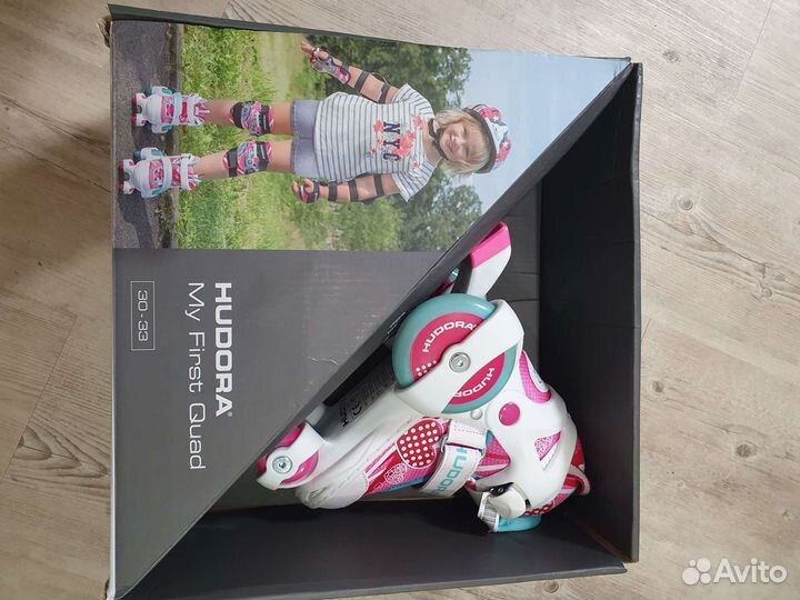 Детские раздвижные ролики-квады 30-33