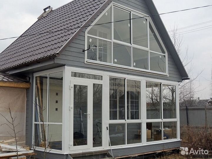 Остекление домов, офисов, магазинов под ключ