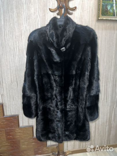 Шуба норковая поперечка трансформер