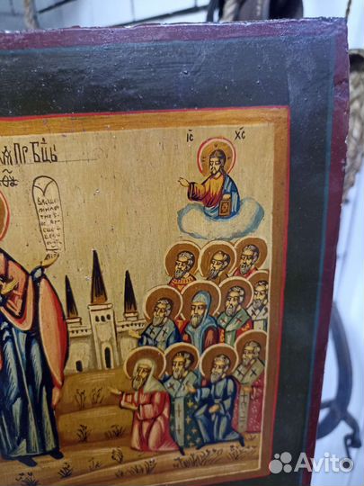 Икона старинная (Боголюбской Пр.Бць)