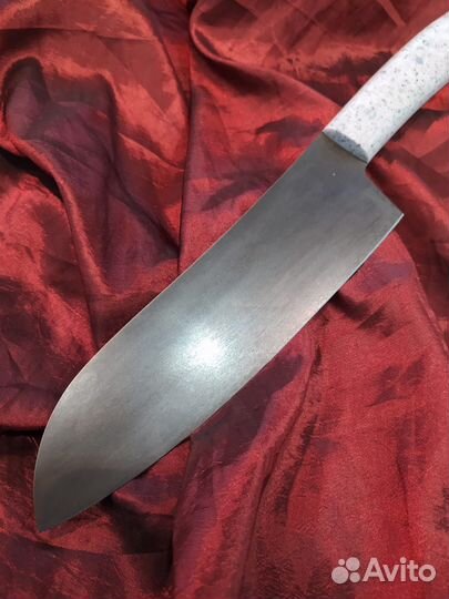 Нож кухонный цельнометаллический сталь Х12мф