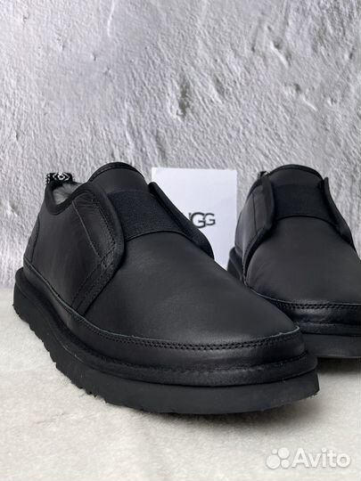 Ботинки Ugg Mens Slippers Flex Leather Black