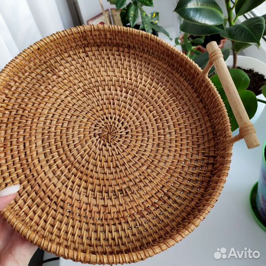 Корзина из ротанга диаметр 24 см