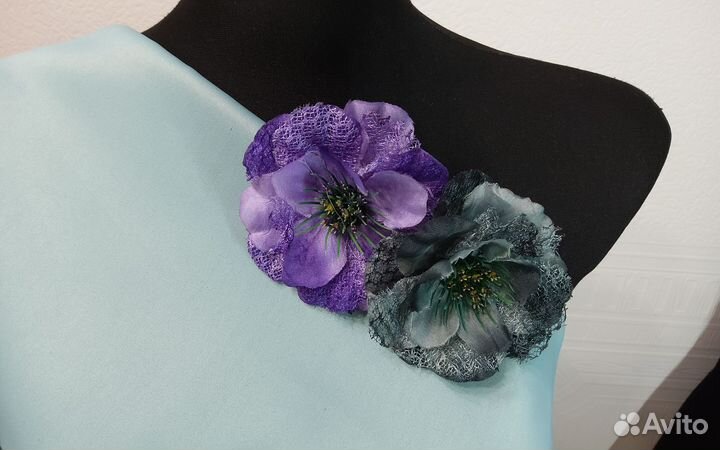Украшение цветы из ткани