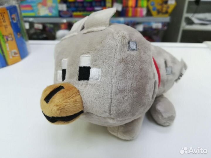 Мягкая игрушка майнкрафт серая