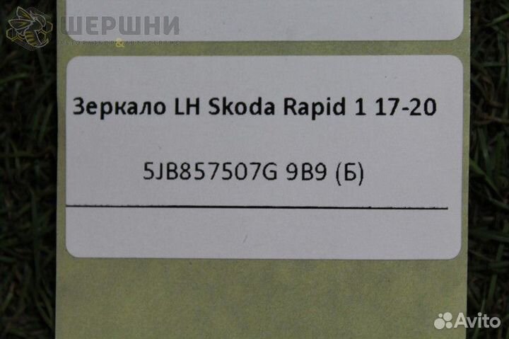 Зеркало LH Skoda Rapid 1 17-20 (5JB857507G 9B9 (Б