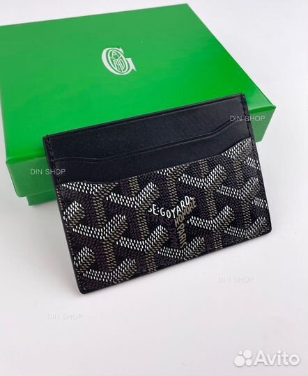 Картхолдер Goyard натуральная кожа