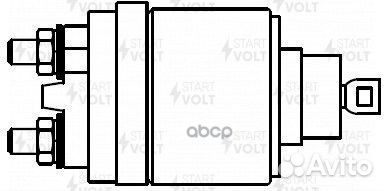 Реле втягивающее стартера для а/м Лада