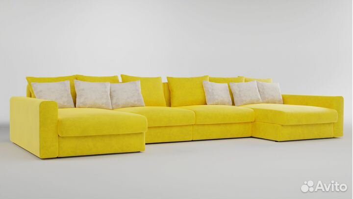 Большой п-образный диван Токио 4.40