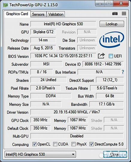 Процессор Intel Pentium G4500 LGA 1151 v1