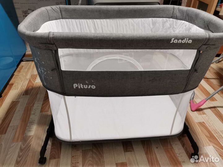 Колыбель-манеж-приставная детская кроватка (3в1)