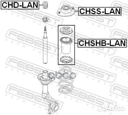 Опора переднего амортизатора (chevrolet lanos