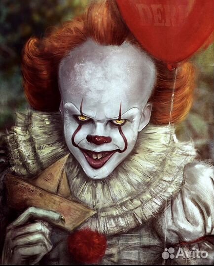 Адский клоун костюм на хеллоуин оно
