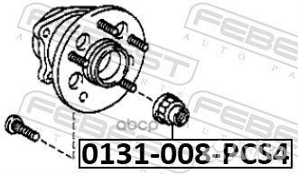 Гайка ступицы toyota toyota 90177-22001; daihatsu