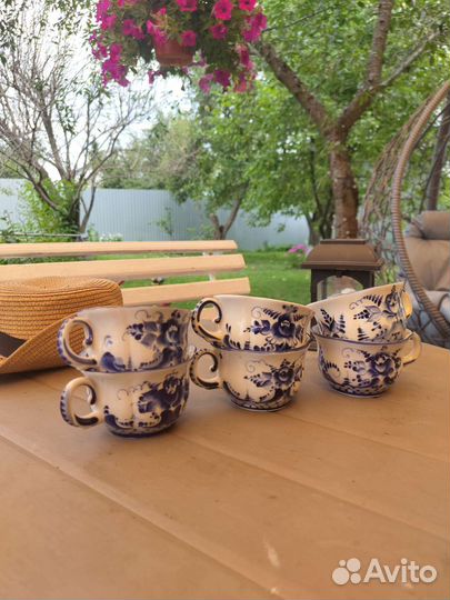 Чайный сервиз СССР гжель