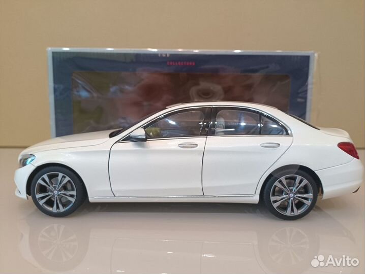 Mercedes C-Class IV (W205) 14-18г Белый 1:18