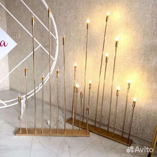 Световые стойки с лампами для фотозоны