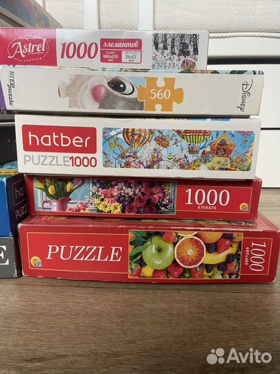 Пазлы 500, 1000 и 1500 деталей