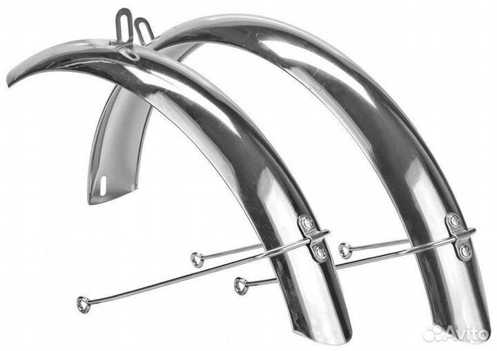 Крылья для велосипеда 28 26 24 20 хром