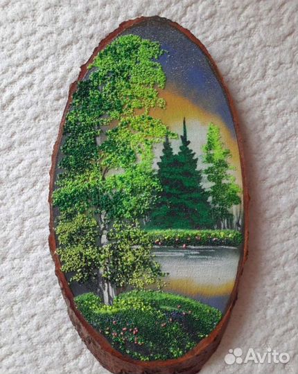 Картина панно из дерева