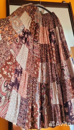 Юбки бохо длинные бренд натуральные ткани