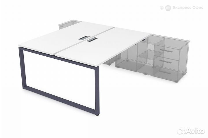 Стол-бенч на 2 рабочих места для крепления на тумб