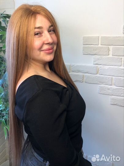 Афрокудри, прямые волосы на каркас