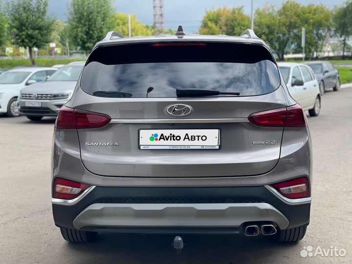 Hyundai Santa Fe 2.2 AT, 2019, 111 000 км