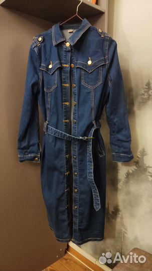 Джинсовое платье 46-48