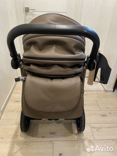 Коляска tutis viva life 2 в 1 кожа