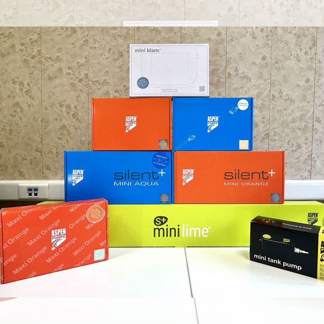 Aspen mini aqua, orange, silent новые помпы