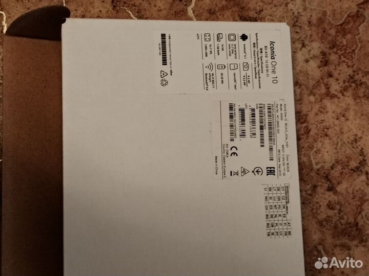 Планшет Acer iconia One 10