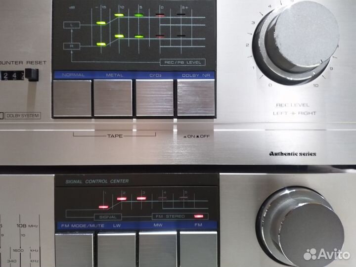 Усилитель ресивер и магнитофон