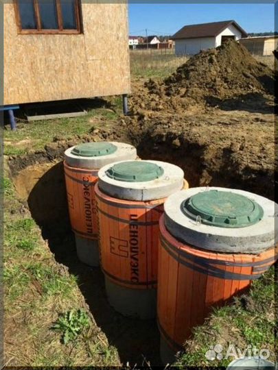 Установка септика. Рассрочка 12 мес