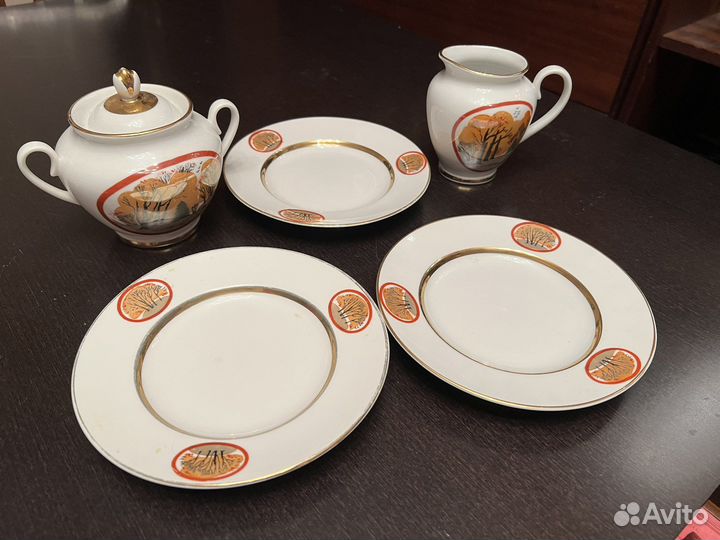 Чайный сервиз лфз «Золотая осень» СССР