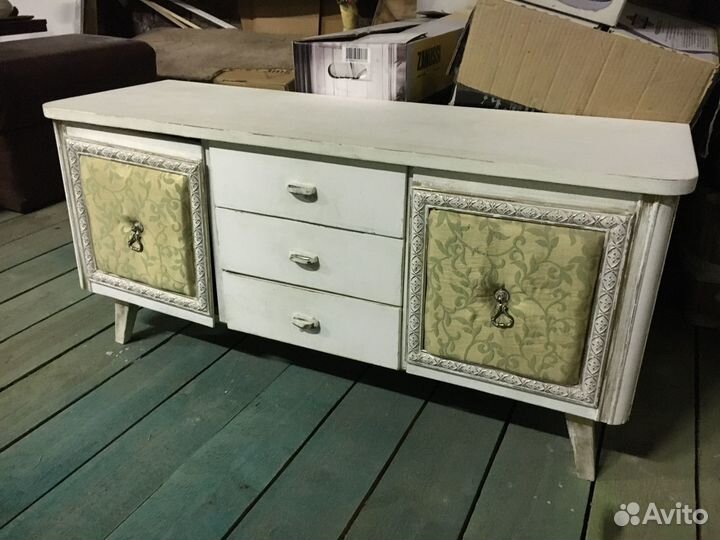 Комод консоль тумба винтаж Германия дерево шпон