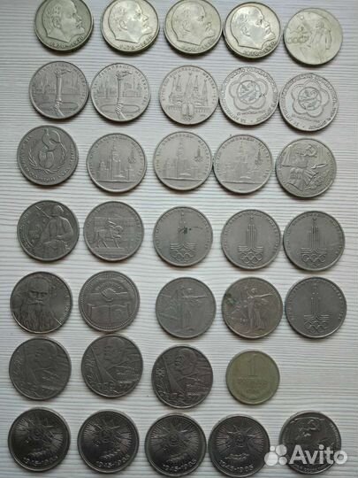 Юбилейные рубли СССР 1961 1991