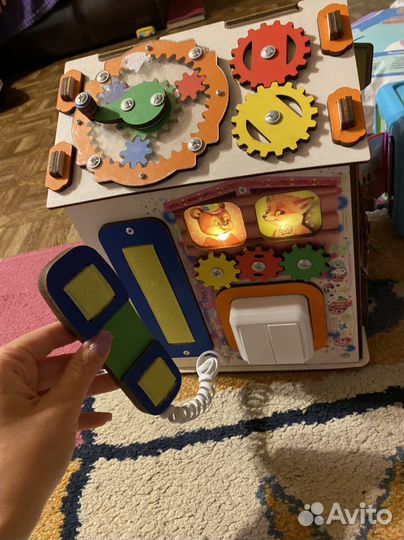 Бизиборд домик со светом