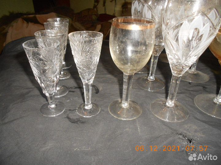 Рюмки,стопки,стаканы из советских сервизов