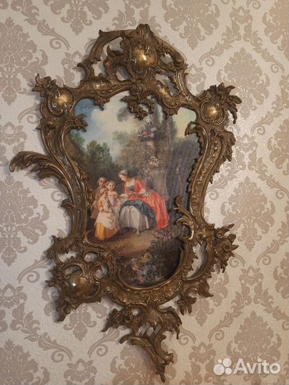 Старинная рама,бронза