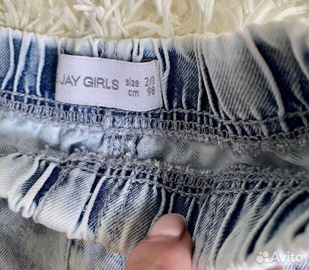 Джинсовые шорты для девочки 2/3 года