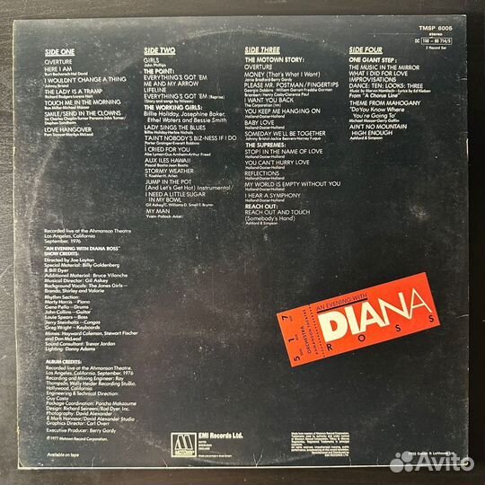 Diana Ross – An Evening With Diana Ross 2LP