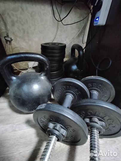 Гантели, Гриф, Блины, Гиря