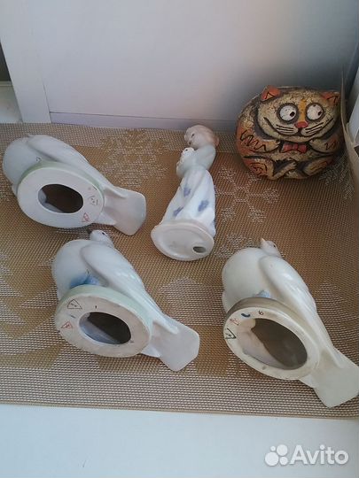 Птицы фарфор 2 голубя