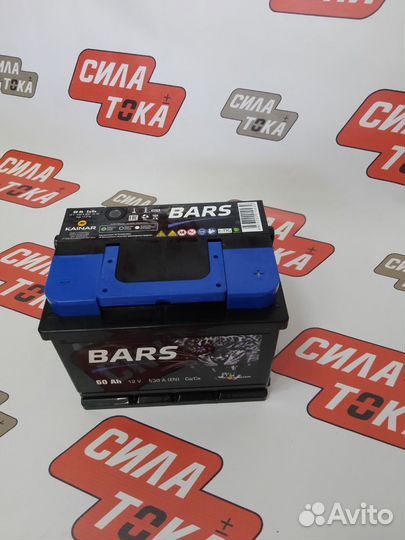 Аккумулятор автомобильный bars 60AH