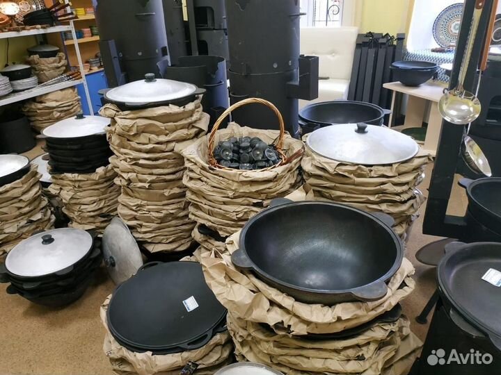 Казаны-чугунные, казаны-узбекские